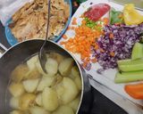 A picture of step 1 of Pilchards and potato cutlets.