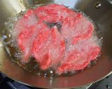 A picture of step 18 of Colourful Mathri.