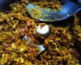 A picture of step 1 of Roasted potato with walnut masala mix.
