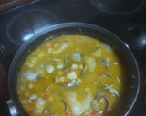 Foto del paso 2 de la receta: Arroz con bacalao, almejas y garbanzos