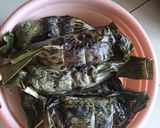 Foto langkah ke 12 dari resep Nasi Bakar All Varian (ada isi rendang, isi ayam teri, ikan P).