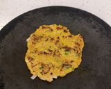 A picture of step 7 of Flattened rice or poha thalipeeth.