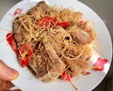 Hình bước làm 5 của món Sườn sụn non rang muối sả