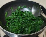 A picture of step 5 of Palak Paneer Methi Matar Saag --- Protein Rich Subji With Seasonal Greens.