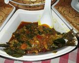 Foto langkah ke 7 dari resep Ikan kembung bumbu kuning campur kemangi.