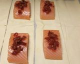 A picture of step 2 of Smoked salmon and sun-dried tomato Wellington.