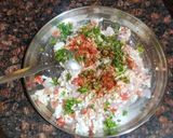 A picture of step 3 of Stuffed moong dal wrap.