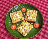 A picture of step 8 of Carrot and Corn Open Sandwich.