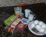 A picture of step 1 of Ice cream cake.