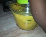 A picture of step 9 of Minty mango juice.