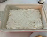 A picture of step 6 of Peach Dump Cake.