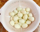 Hình bước làm 2 của món Cơm ngon nhà Huý 🏡: Thịt kho trứng cút - Canh khoai mỡ nấu thịt