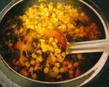 A picture of step 6 of Dal palak.