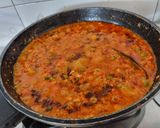 A picture of step 4 of Paneer bhurji.