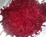 A picture of step 3 of Beetroot heart Patti.
