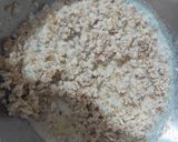 A picture of step 2 of Walnut Halwa.