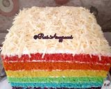 Foto langkah ke 8 dari resep Rainbow Cake Ny. Liem.