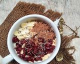 Foto langkah ke 1 dari resep Choco Berry Oat bowl.