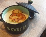 Póréhagymás Fokhagymakrémleves recept fázis 9 fotója