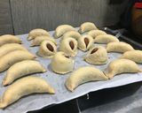 A picture of step 6 of Ka’ab El Ghzal - Moroccan gazelle horn pastries.