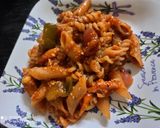मिक्सड सॉस वेज पास्ता (Mixed Sauce veg Pasta recipe in Hindi) रेसिपी चरण 5 फोटो