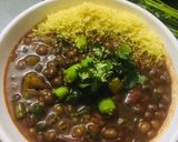 A picture of step 2 of Tuver totha (pigeon peas).