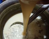 A picture of step 3 of Sitafal basundi.