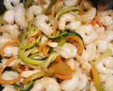 A picture of step 3 of Stir fried mixed veg with black rice and prawns.