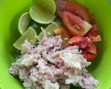 รูปขั้นตอนการทำที่ 1 ของ แกงผักปลังแหนมหมู🧄🌿🍅