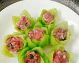 Hình bước làm 1 của món Thịt nhồi cải thìa