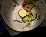 Une image de l'étape 4 de Dos de skrei courgettes.