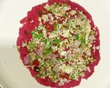 A picture of step 6 of Jawar beetroot paneer healthy paratha.