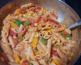 A picture of step 6 of Veg pasta.