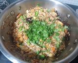 A picture of step 3 of Kerala style pulav.