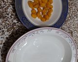 A picture of step 1 of Meethi phulki chana chaat.