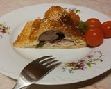Tésztabundában sült rakott csirkemell #medvehagyma recept fázis 20 fotója