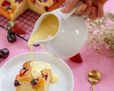 Foto langkah ke 9 dari resep Fruits Pastry Cake with Creamy Vanilla Sauce.