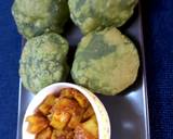 Masala palak poori served with aloo sabzi recipe step 6 photo