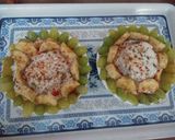 A picture of step 6 of Veggie fruit tikki chat.