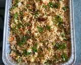 A picture of step 3 of Kashmiri Pulav.