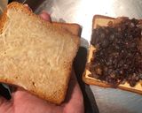 A picture of step 7 of Sweet and Spicy Caramelised Onion grilled cheese sandwich.
