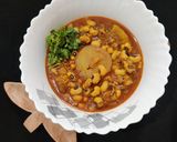 A picture of step 10 of Punjabi lobia aloo masala.