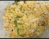 A picture of step 2 of Masala rice balls.