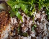 A picture of step 1 of Rice and beans.