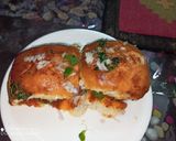A picture of step 6 of Masala pav pattice.