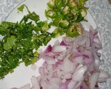 A picture of step 2 of Alu vada.