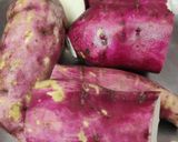 A picture of step 1 of Sweet Potato Halwa.