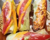 Foto langkah ke 3 dari resep Lumpia Vietnam / Vietnam roll Salad Sederhana dan Sehat.