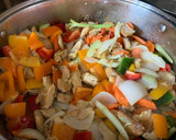 Foto del paso 7 de la receta: Comida china Pollo agridulce con vegetales