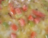 A picture of step 2 of Bread Omlette.